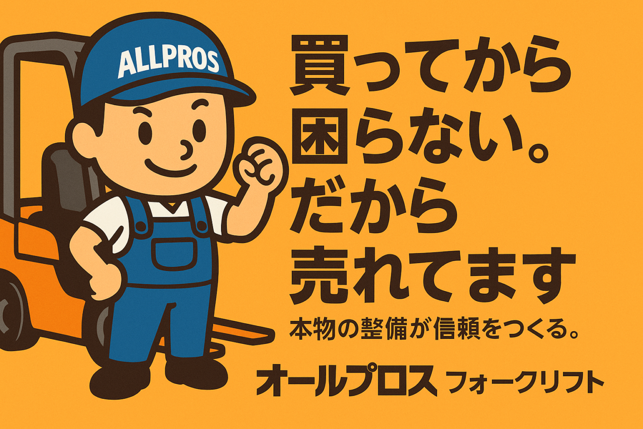 オールプロス フォークリフト 選ばれる理由