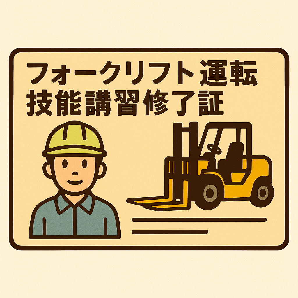 フォークリフトの免許