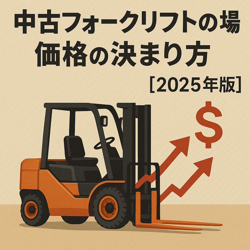 中古フォークリフトの相場｜価格の決まり方【2025年版】