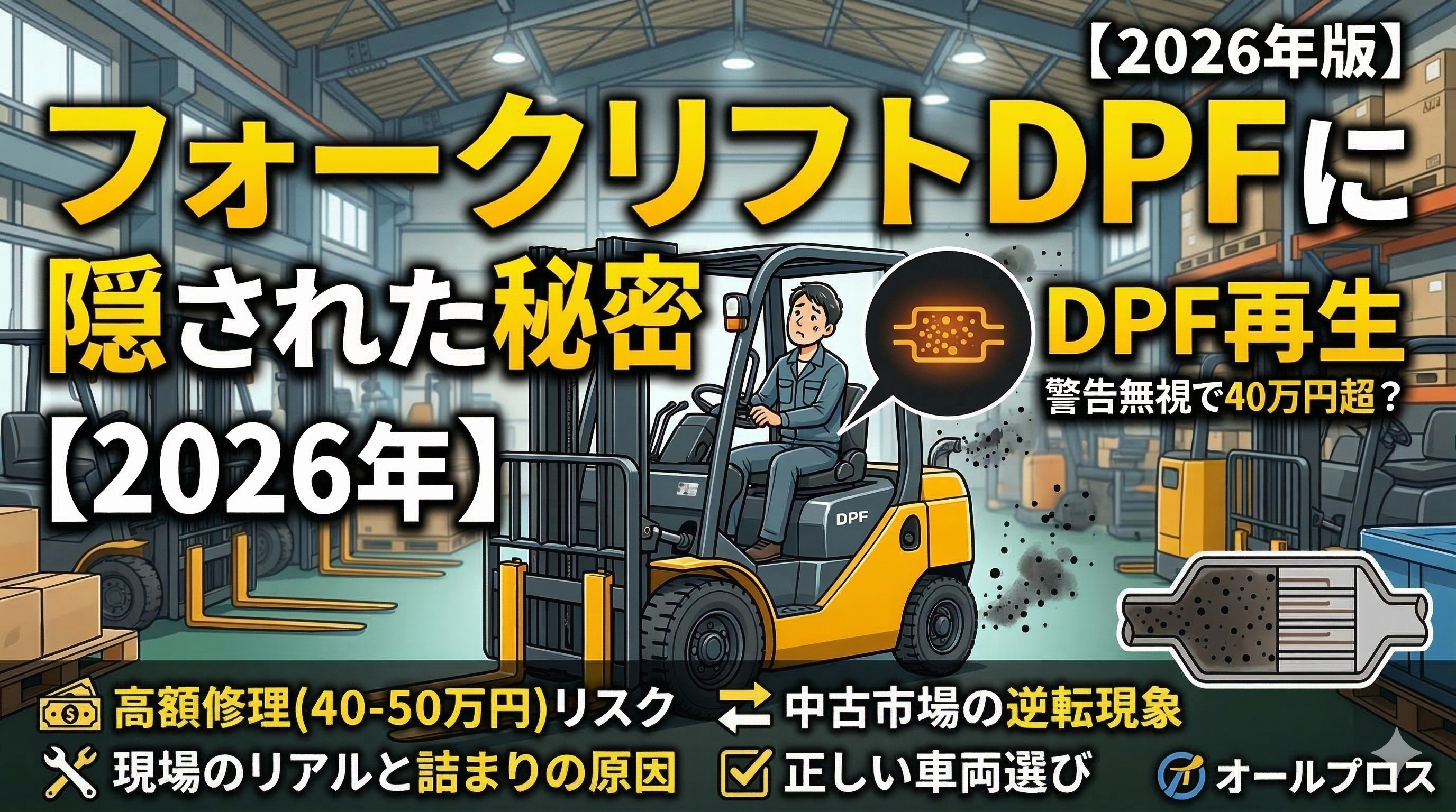 フォークリフトDPFに隠された秘密【2026年版】